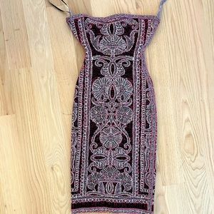 Herve Leger Vivien Bohemian Floral Jacquard Dress. Size XS.  Worn once.